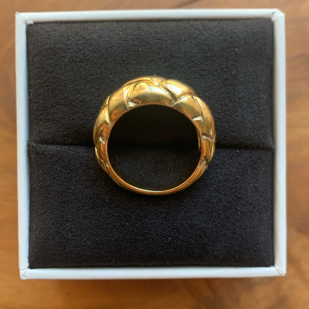 MISSOMA X LUCY WILLIAMS DOME WAFFLE RING | GOLD | Size 7 - Picture 8 of 9